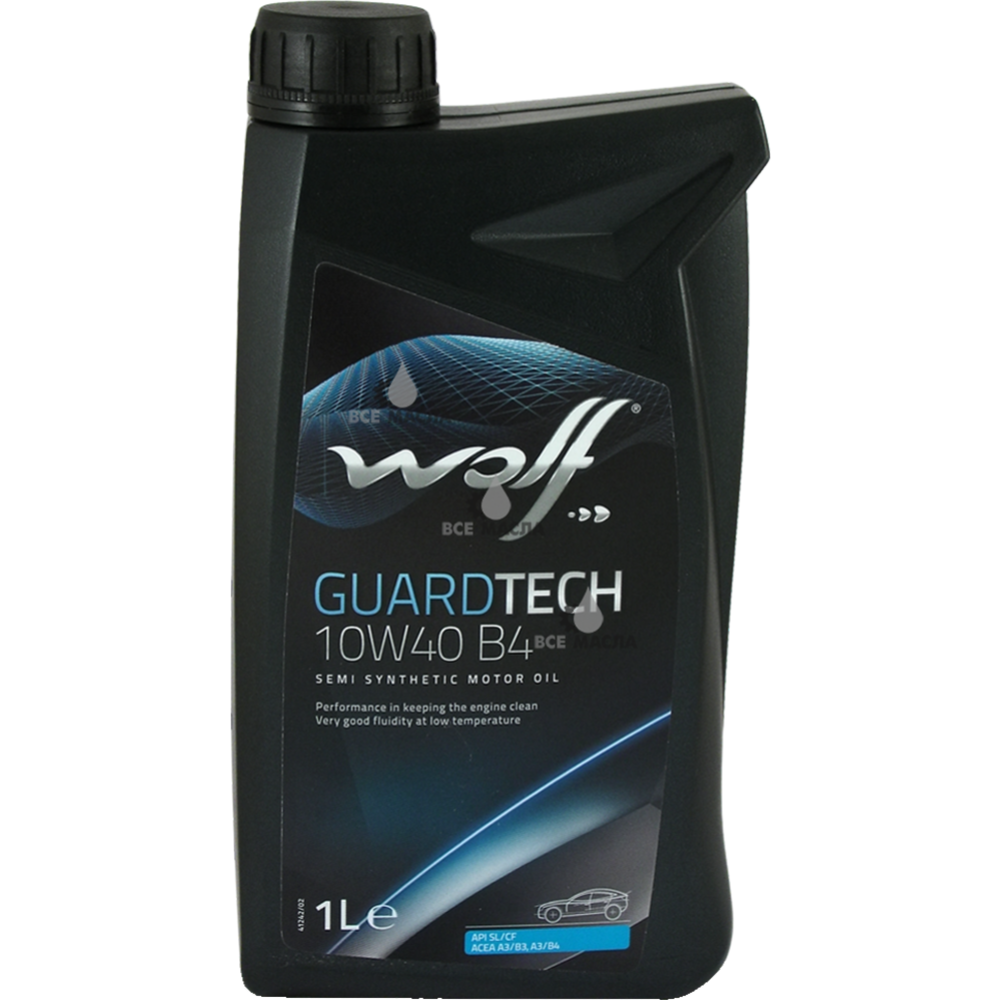 Масло моторное «Wolf» Guardtech, 10W-40, 1 л