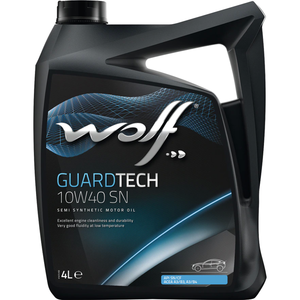 Картинка товара Масло моторное «Wolf» Guardtech, 10W-40, 4 л