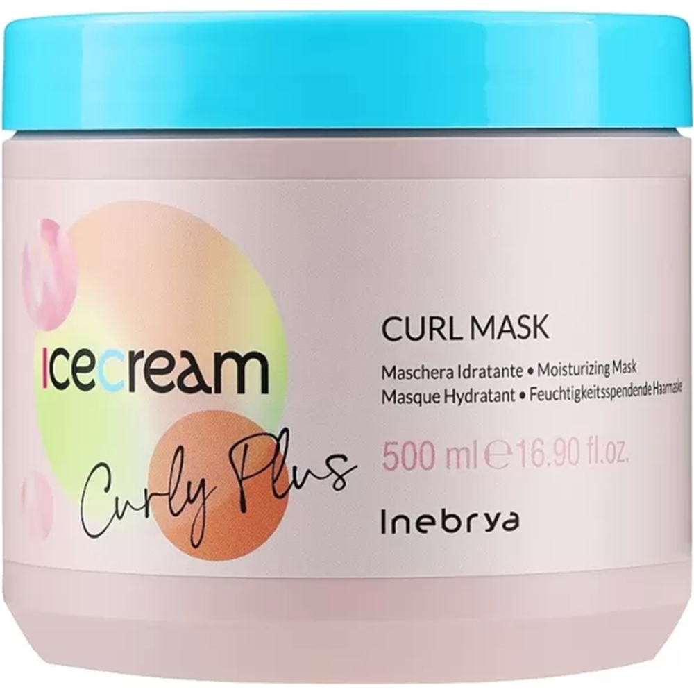 Маска для волос «Inebrya» Icecream Curly Plus, 1026369, увлажняющая, для вьющихся и волнистых волос, 500 мл