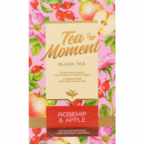 Чай черный «Tea Moment» с ши­пов­ни­ком и яб­ло­ком, 100 г