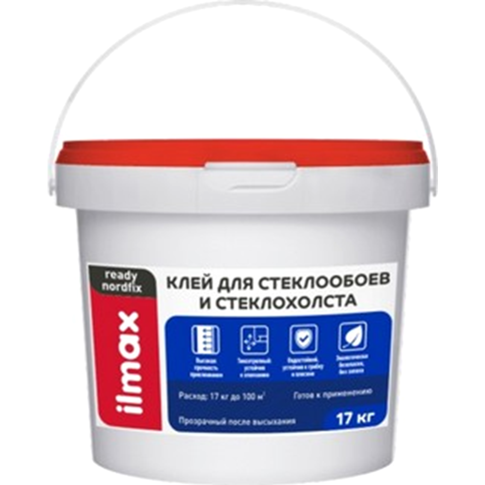 Картинка товара Клей для стеклообоев «Ilmax» Ready Nordfix, 17 кг