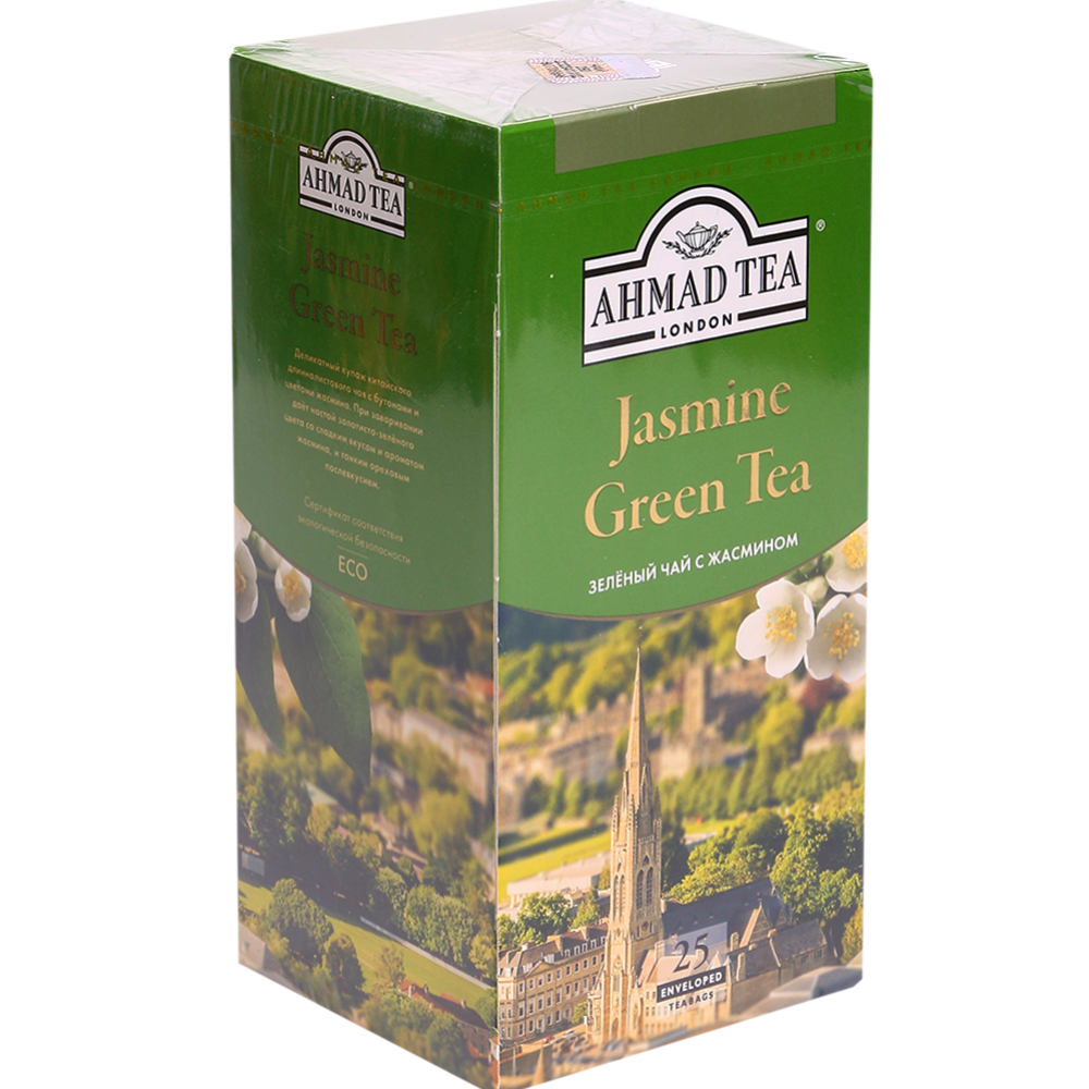 Чай зе­ле­ный «Ahmad Tea» Jasmine, 25 па­ке­ти­ков