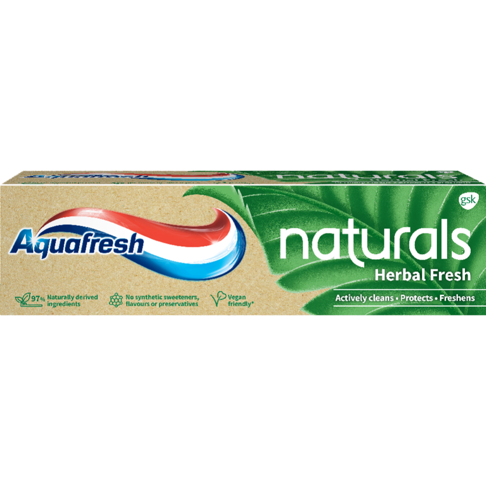 Зубная паста «Aquafresh» Naturals, Свежесть трав, 75 мл