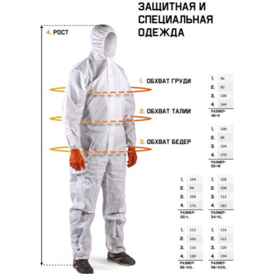 Комбинезон защитный «Jeta Safety» JPC04XL, размер XL