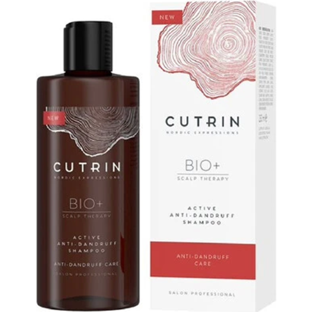 Картинка товара Шампунь для волос «Cutrin» Bio+, Active Anti-Dandruff Shampoo, 250 мл