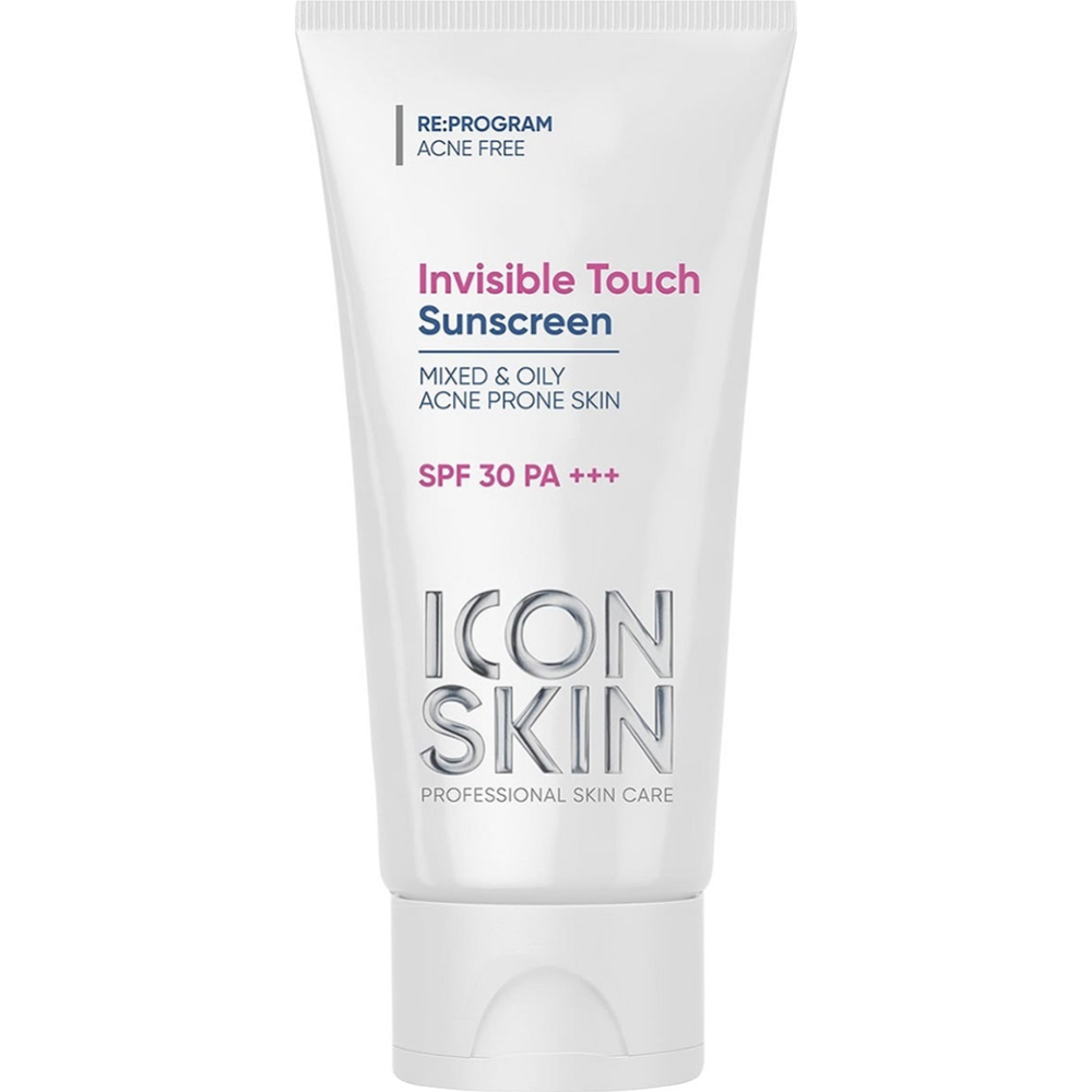 Крем солнцезащитный «Icon Skin» Invisible Touch SPF 30, для жирной и комбинированной кожи, 50 мл