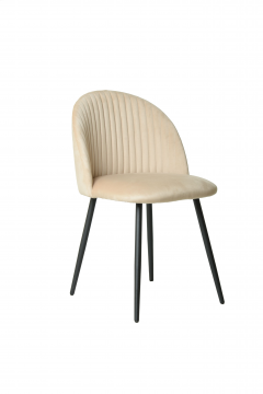 Кухонный стул (кресло) Mara Феликс классик ( Kingstyle 123 F U ), велюр Seven 729 (бежевый), опора Юта (черный)