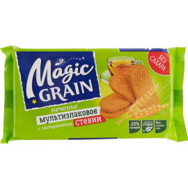 Печенье сдобное «Magic Grain» мультизлаковое, экстракт стевии, 150 г