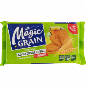 Пе­че­нье сдоб­ное «Magic Grain» муль­тиз­ла­ко­вое, экс­тракт стевии, 150 г