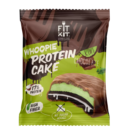 Протеиновое печенье Fit Kit Whoopie Protein Cake, 90 гр. (Шоколад-киви)