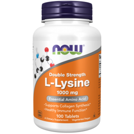 Лизин Now Foods L-lysine, 1000 мг, 100 табл.