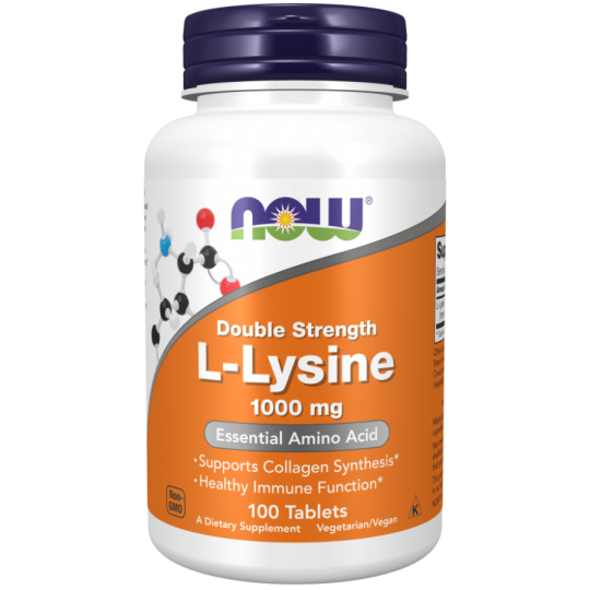 Лизин Now Foods L-lysine, 1000 мг, 100 табл.