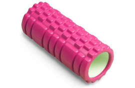 Ролик для йоги (массажный) ARTBELL 33см x 14см, розовый