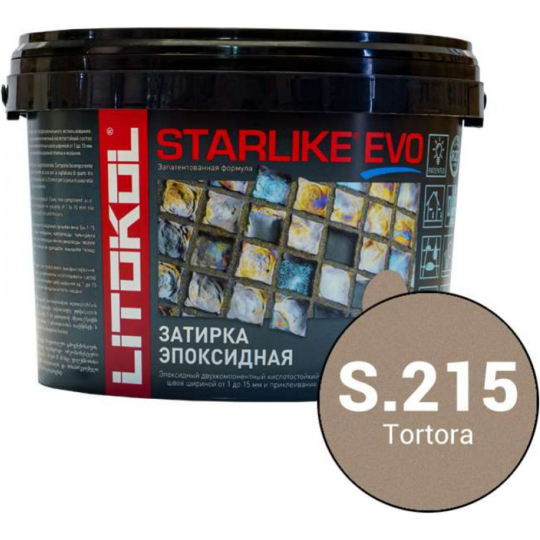 Фуга «Litokol» Starlike Evo 215, Tortora, 1 кг