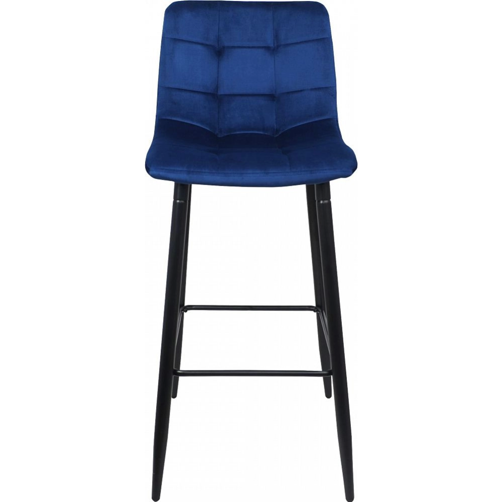 Барный стул «AksHome» Stella, синий велюр HLR64/черный