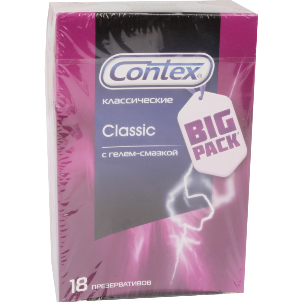 Пре­зер­ва­ти­вы «Contex Classic» глад­кие, 18 шт