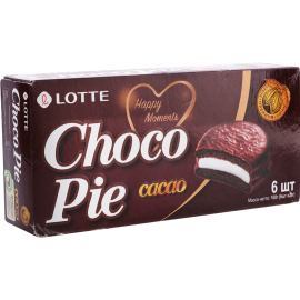 Печенье «Choco Pie» Lotte, какао, 168 г