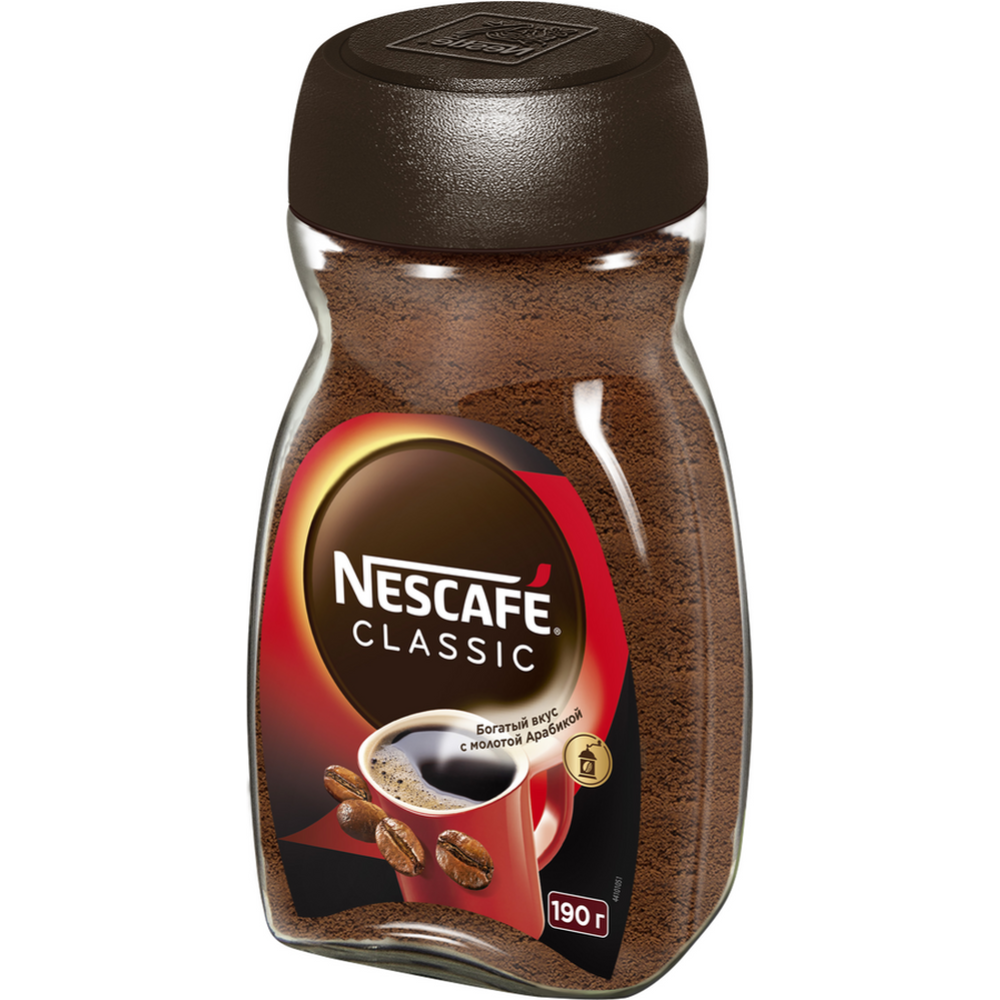 Кофе растворимый «Nescafe» Classic, с добавлением молотого, 190 г #2