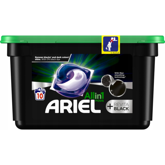 Капсулы для стирки «Ariel» All in 1, Revita black, 213 гр, 10 шт