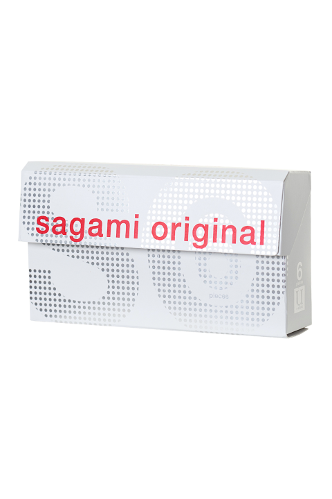 Презервативы Sagami, original 0.02, полиуретан, ультратонкие, гладкие, 19 см, 5,8 см, 6 шт.