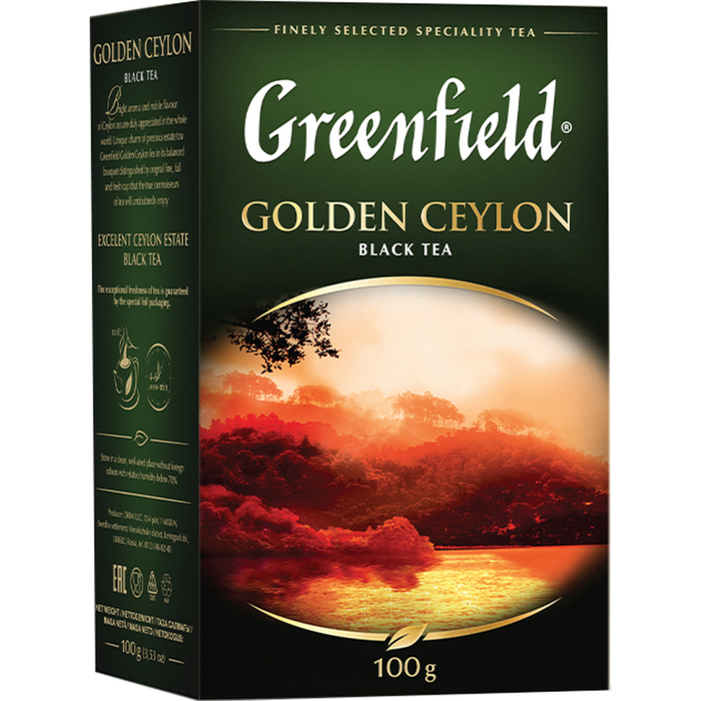 Чай черный «Greenfield» Golden Ceylon, 100 г #1
