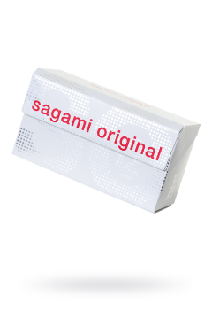 Презервативы Sagami, original 0.02, полиуретан, 19 см, 5,8 см, 12 шт.