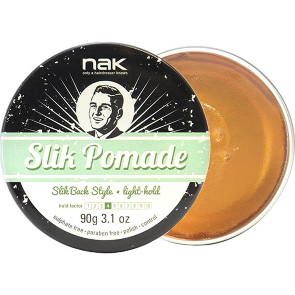 Картинка товара Помада для укладки волос «NAK» Slik Pomade, 90 г