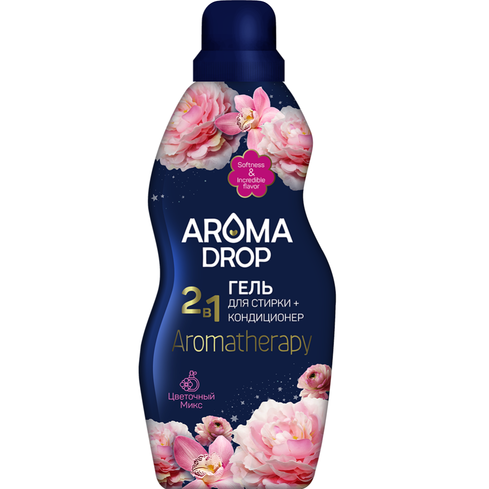 Гель для стирки «Aroma drop» 2в1, цветочный микс, 1 кг #0