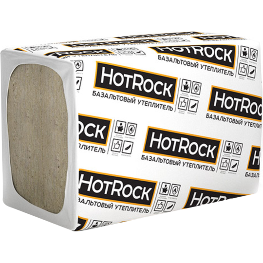 Минеральная вата «HotRock» Блок, 1200х600x50 мм