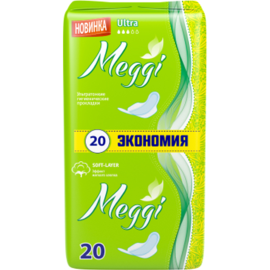 Гигиенические прокладки «Meggi» MEG 502, Ultra, 20 шт
