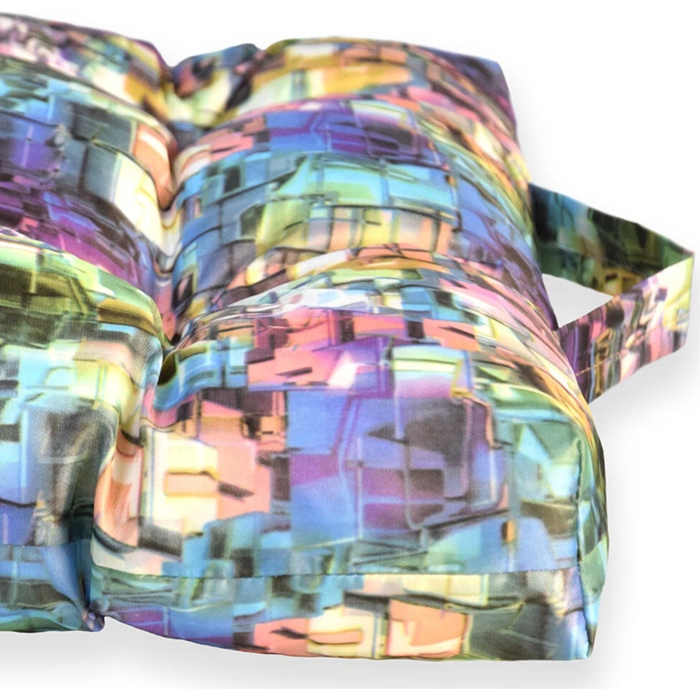 Подушка «Smart Textile» для садовой мебели, Пикник, ST4816, поролоновая крошка, мозаика, 40x40 см