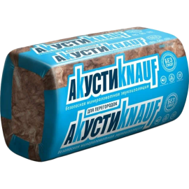 Минеральная вата «Knauf Insulation» Акусти AS, 100x610x1230 мм