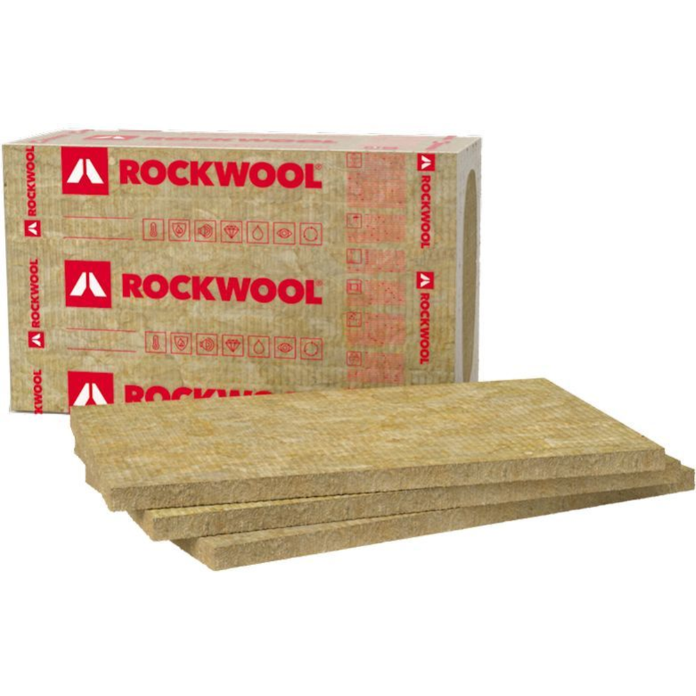 Минеральная вата «Rockwool» Frontrock S, 1000x600x20 мм, 8 шт