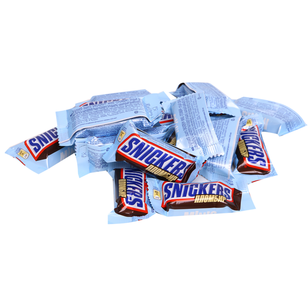 Конфеты глазированные«Snickers» mini, пломбир, 1 кг #0