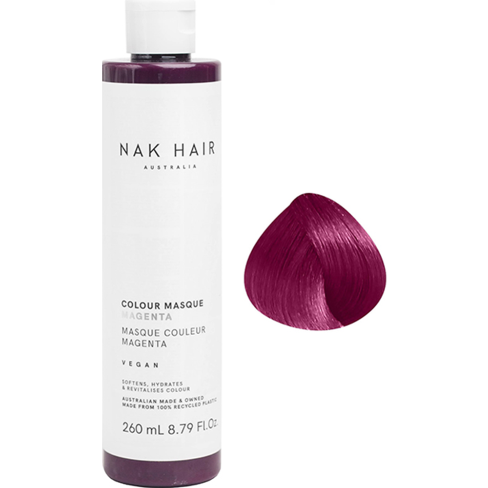 Картинка товара Оттеночный бальзам для волос «NAK» Colour Masque, Magenta, 260 мл