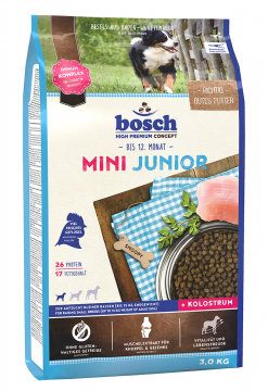 Корм для щенков мелких пород Bosch Mini Junior  3кг