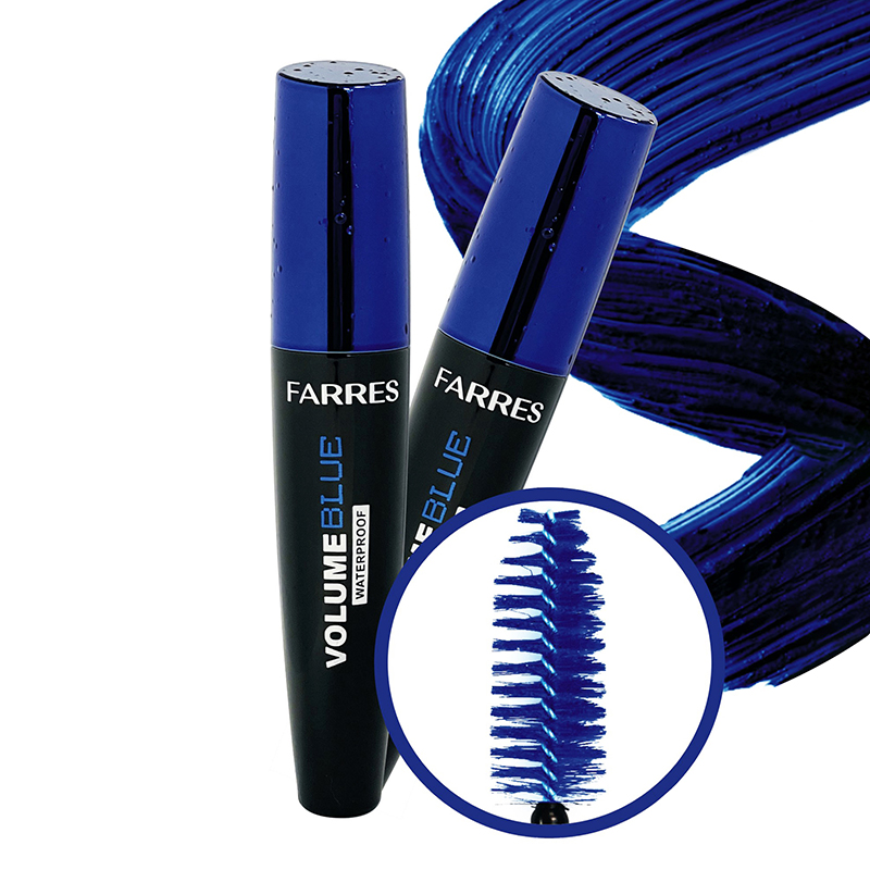 Farres 6050-2 Водостойкая объемная тушь для ресниц Volume Blue