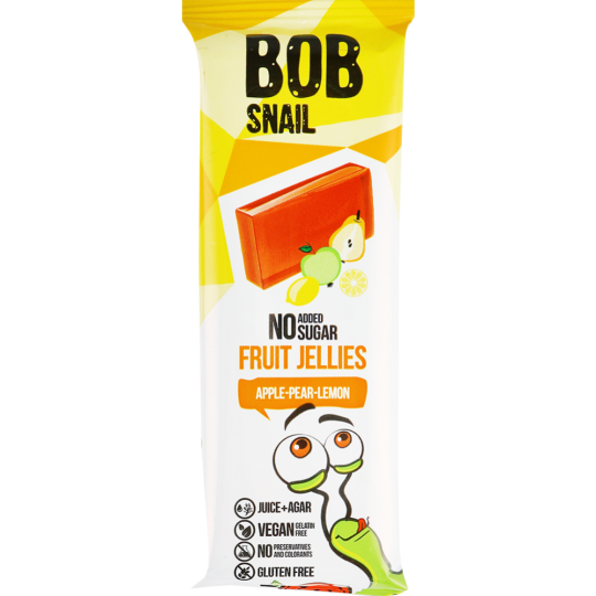 Мармелад фруктовый «Bob snail» яблоко-груша-лимон, 38 г