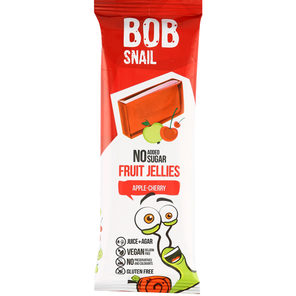 Мармелад фруктово-ягодный «Bob snail» яблоко-вишня, 38 г