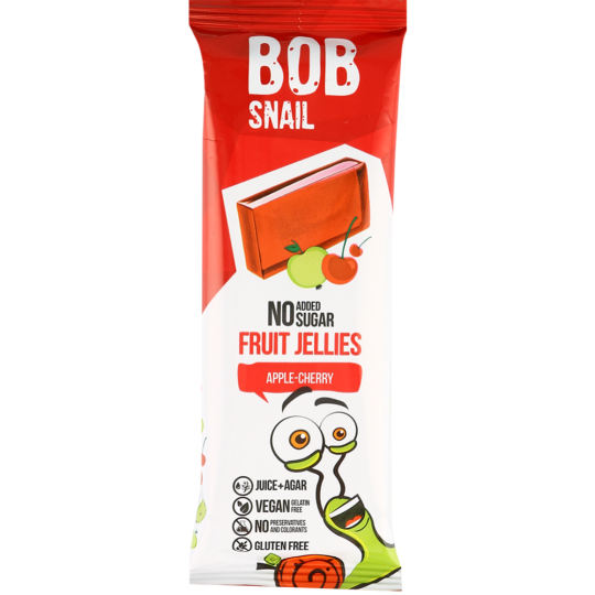 Мармелад фруктово-ягодный «Bob snail» яблоко-вишня, 38 г