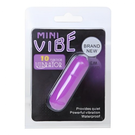 Вибропуля Mini Vibe фиолетовая с 10 функциями вибрации