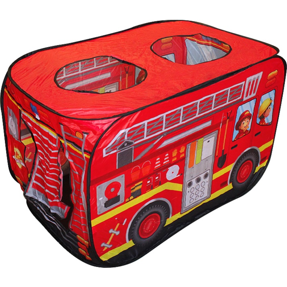 Палатка детская игровая «Darvish» Пожарная машина, 50 шаров, DV-T-1683