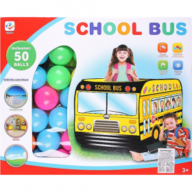 Па­лат­ка дет­ская иг­ро­вая «Darvish» Школь­ный ав­то­бус, 50 шаров, DV-T-1682