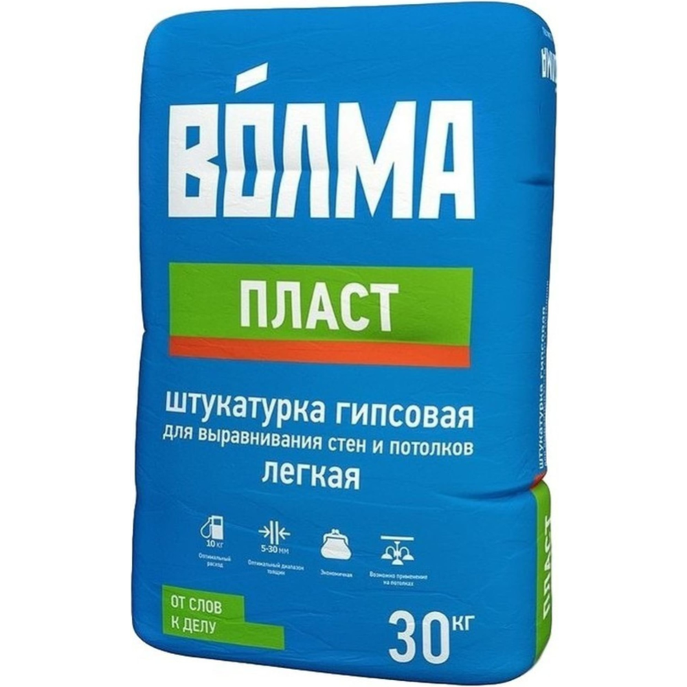 Штукатурка «Волма» Пласт, 30 кг