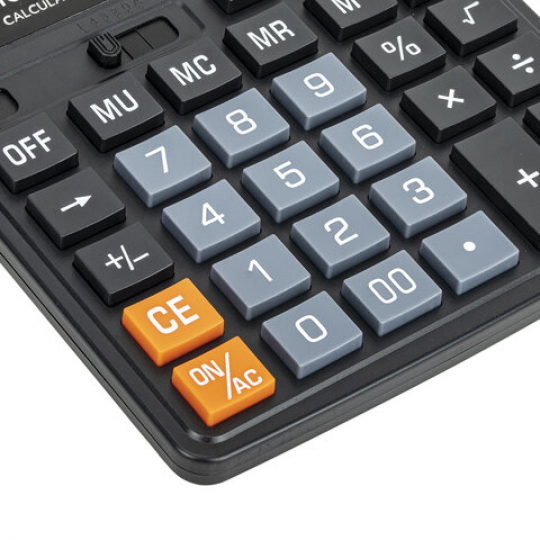 Калькулятор настольный CROMEX 888, 12 разрядов, черный