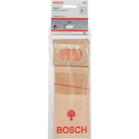 Мешок бумажный «Bosch» GSS 280AE, 2605411113, 3 шт