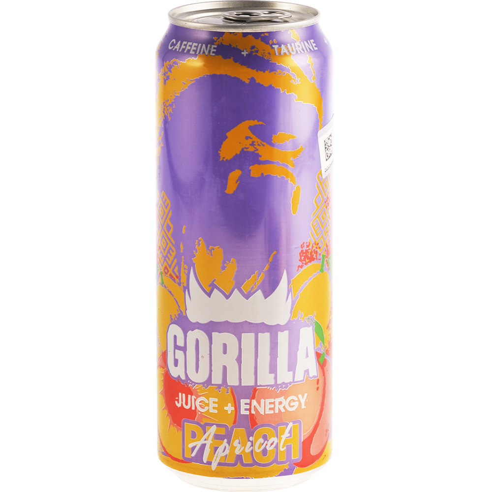 На­пи­ток энер­ге­ти­че­ский «Gorilla» со вкусом пер­си­ка и аб­ри­ко­са, 450 мл