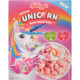 Срочный товар! Завтраки готовые «Kellogg’s» Unicorn, подушечки фруктовый микс, 220 г