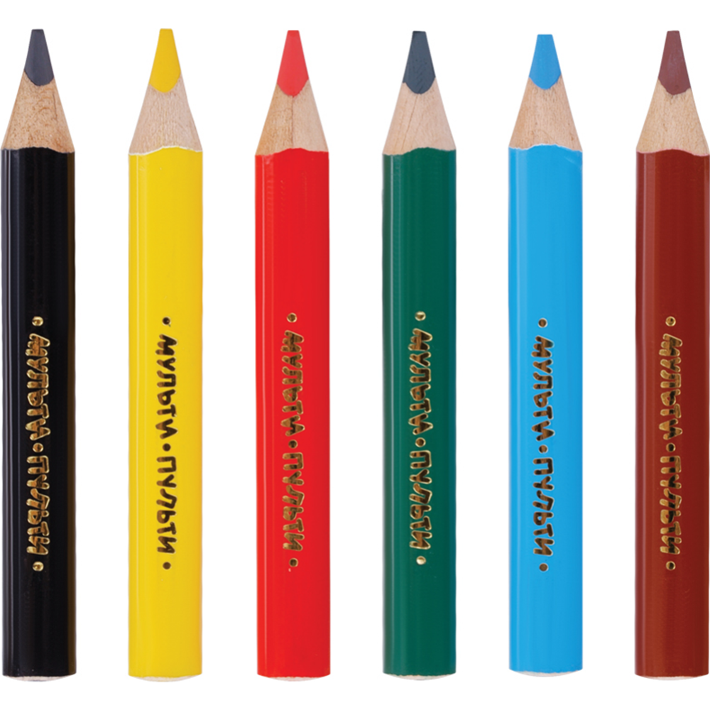 Цветные карандаши «Мульти-Пульти» Енот на лугу, CP-14755, 6 цветов