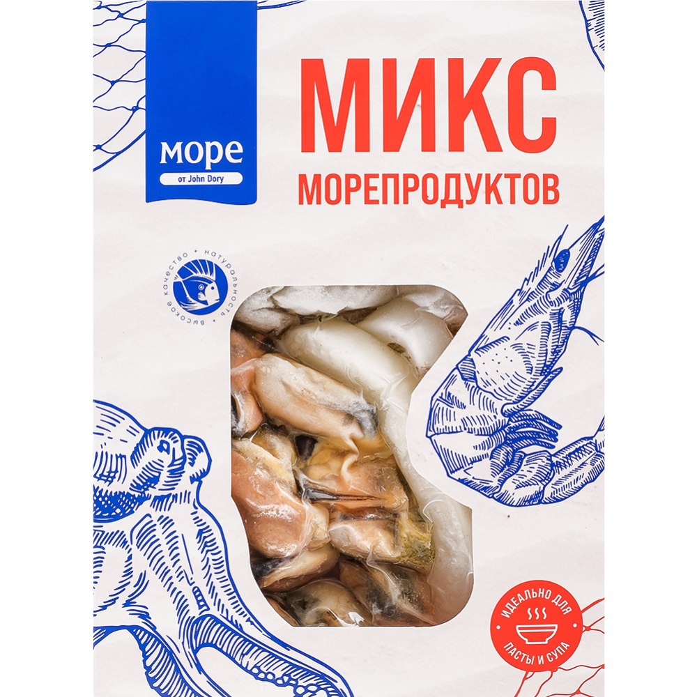 Коктейль из морепродуктов «Море от John Dory» мороженый, 400 г #0